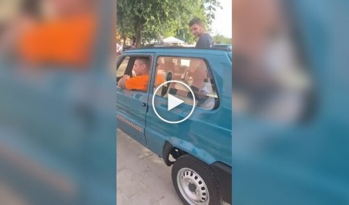 A truck driver almost fell off a bridge in China