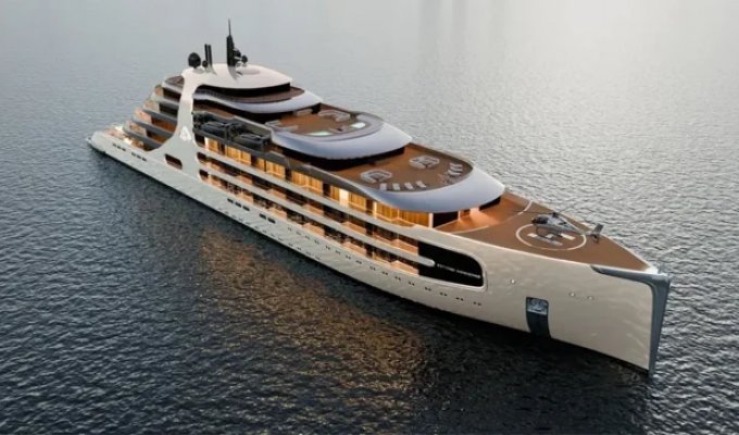 Mercedes-Maybach to build a 72-passenger luxury cruise superyacht (7 photos)