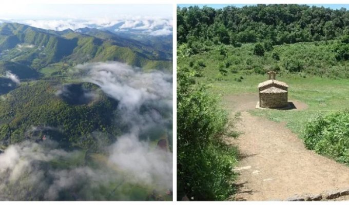 Скромна самотня святиня, що ховається в серці стародавнього вулкана (19 фото)