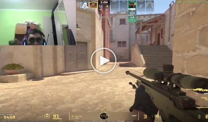 A cabinet fell on a gamer., Video, Streamer, suddenly, fall, stream, cabinet.