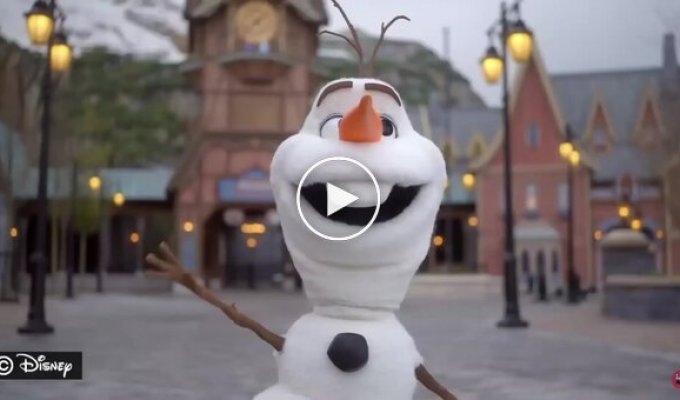 Disney unveiled a robotic version of Olaf the snowman.