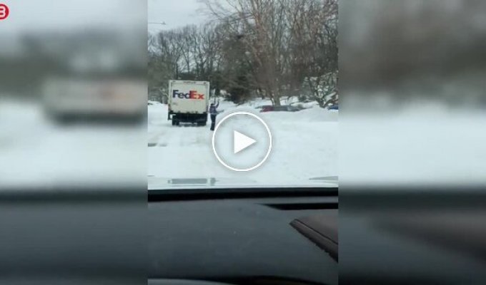 When delivery turns into a winter quest