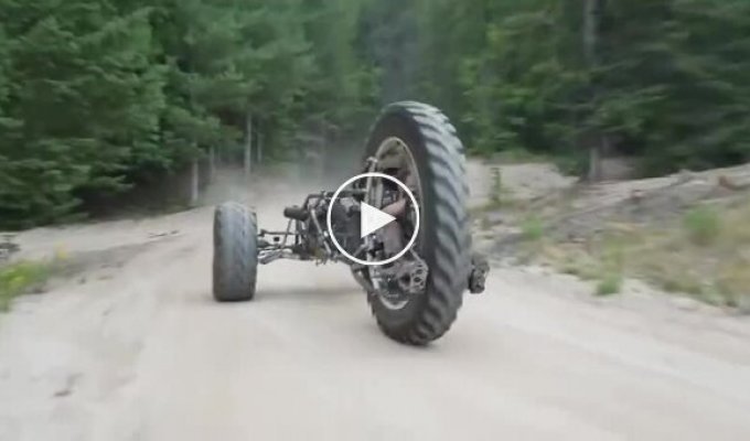 Guys built a homemade post-apocalyptic tricycle
