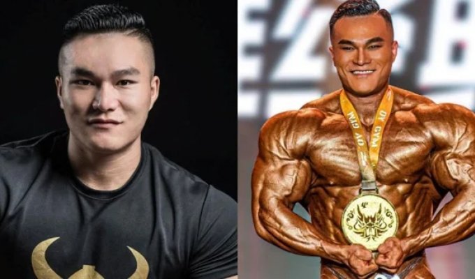 Китайський чемпіон з бодібілдингу помер у 30 років (4 фото)