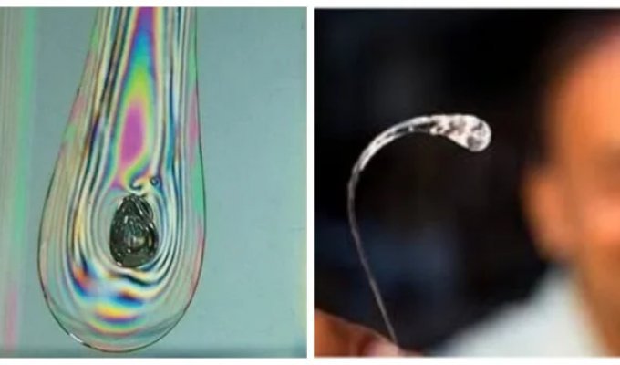 Prince Rupert's tears: the secret of bulletproof glass that's afraid of a snap (7 photos + 2 videos)