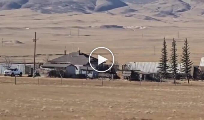 A storm with gusts up to 230 km/h (145 mph) overturned freight train cars in the US