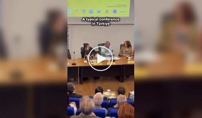 A typical conference in Turkey.