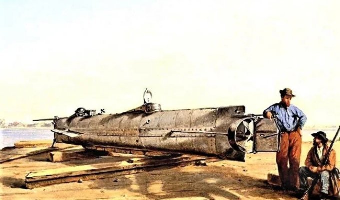 З бойового завдання не повернулася: таємницю загибелі першого бойового підводного човна розкрили через 150 років (5 фото)