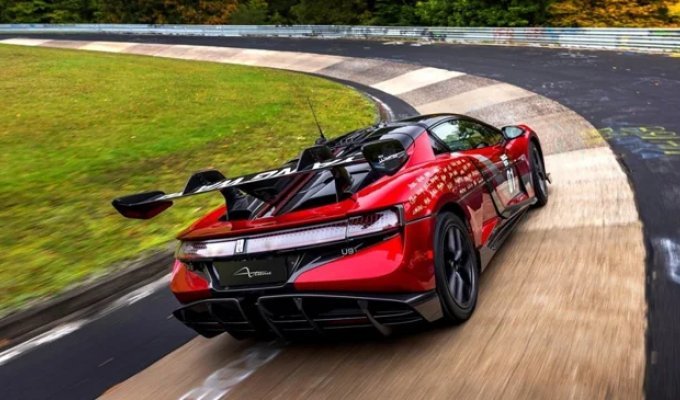 A BYD hypercar became a record-breaker at the Nürburgring (4 photos + 1 video)