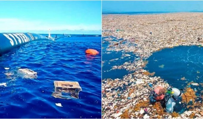 45 000 тонн пластика: инженеры пытаются разгрести мусор из океана (5 фото)