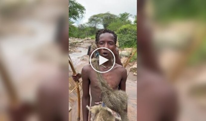 Members of an African tribe give their names