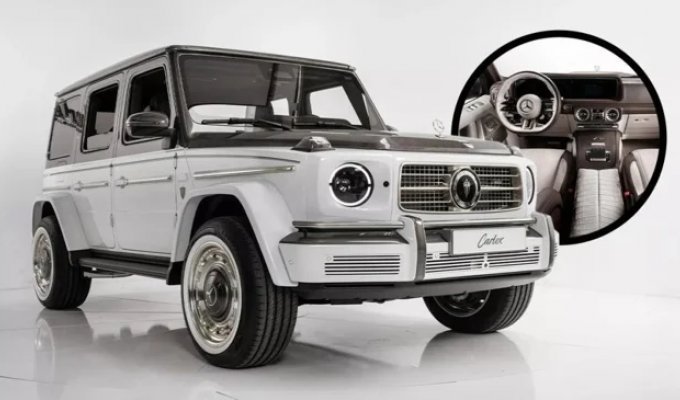 An ultra-expensive Gelendvagen was painted with diamond dust (44 photos)