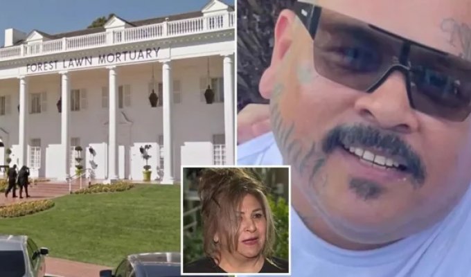 Семья на похоронах родственника обнаружила в гробу незнакомца (5 фото)