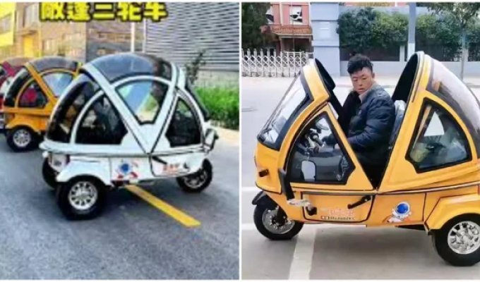 The Chinese fell in love with "peas on three wheels" (2 photos + 2 videos)