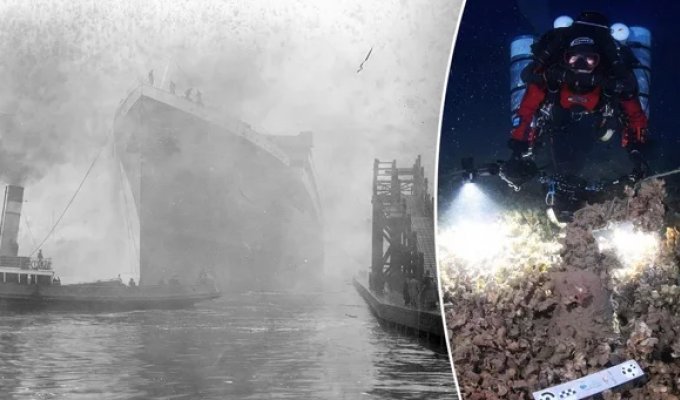 Первые артефакты с затонувшего близнеца «Титаника» (7 фото)