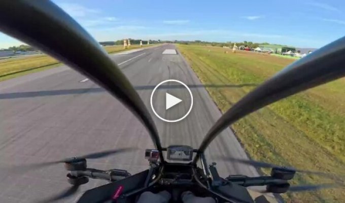 Воздушные гонки на одноместных мультикоптерах