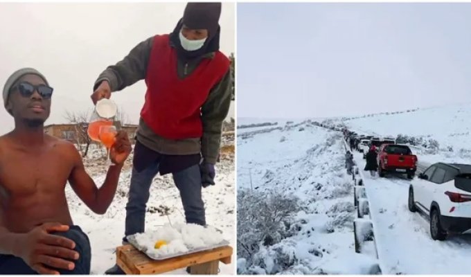 Record snowfalls in South Africa killed 49 people (1 photo + 4 videos)