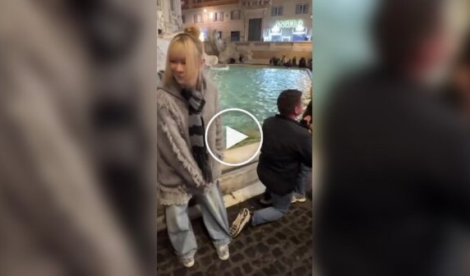 A girl accidentally participates in someone else's marriage proposal