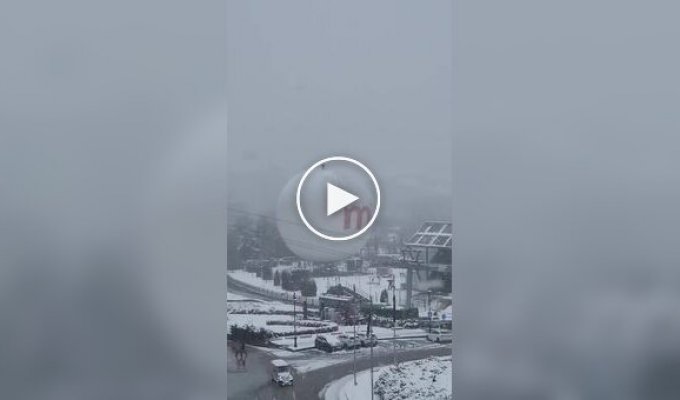 Відчайдушне прибирання на висоті 150 метрів: у Тбілісі комунальник заліз на повітряну кулю