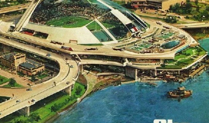 How Elevator Manufacturer Otis Envisioned the Cities of the Future in a 1975 Ad (5 photos)