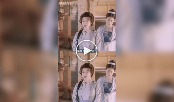 In China, a 75-year-old actress played an 18-year-old girl