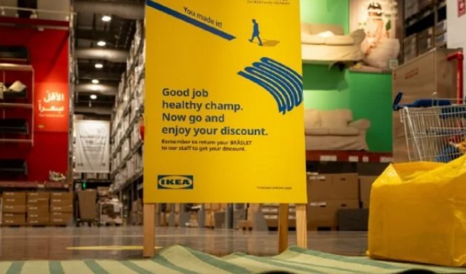 IKEA в Саудовской Аравии начала давать скидки за пройденные шаги в магазине (2 фото)