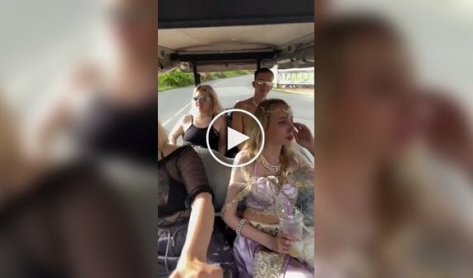 An attempt to help a friend ended in a golf cart accident