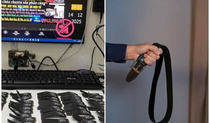 Scolding him is too lenient a punishment: a Vietnamese schoolboy tested the flexibility of SSD drives by bending 50 brand-new circuit boards (3 photos)