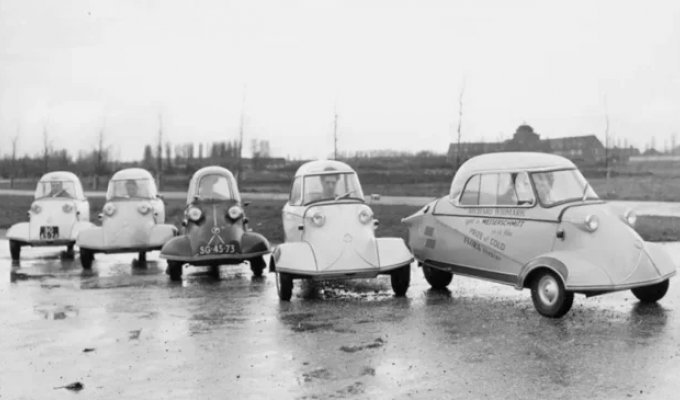 A miracle of hostile technology: the three-wheeled Messerschmitt (6 photos)