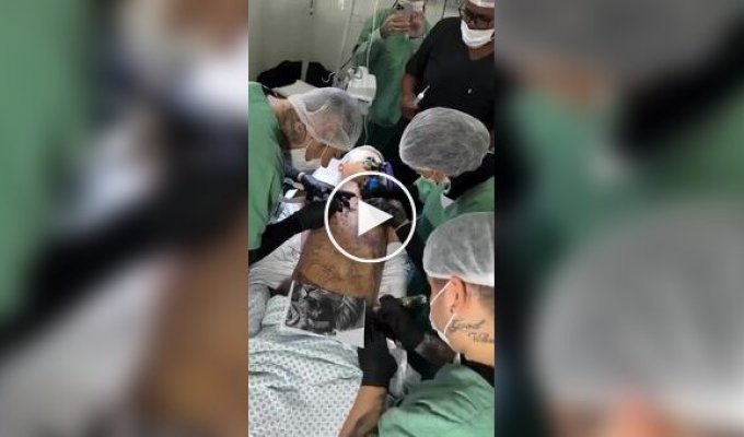Процедура нанесения татуировки на все тело за один сеанс