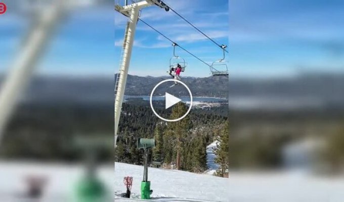 A prank on a ski lift almost turned into a disaster