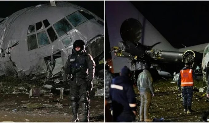 Plane carrying millions in cash crashes onto highway in Bolivia (2 photos + 2 videos)