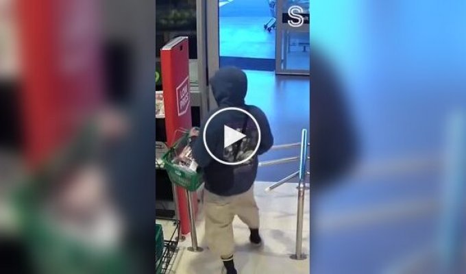 An attempted shoplifting took an unexpected turn.