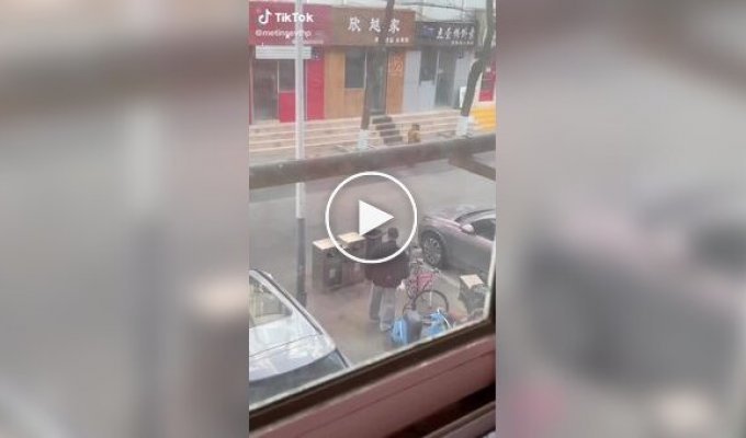 When throwing out trash turns into a strategic operation