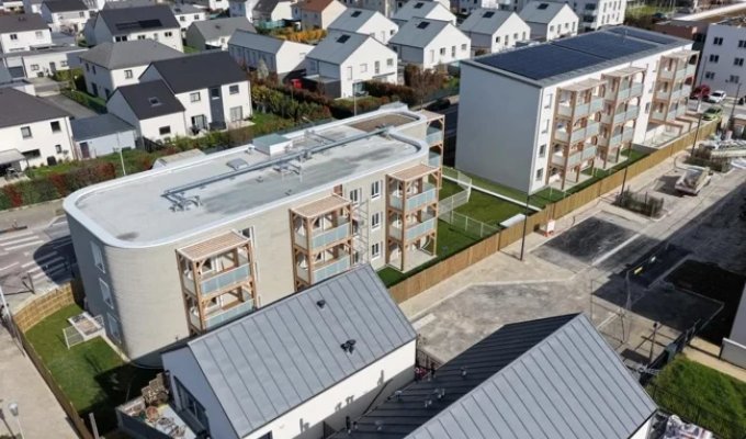 France 3D-printed the largest apartment building in Europe (3 photos)