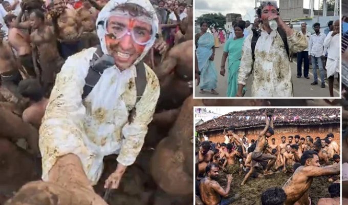 An American who attended an Indian festival experienced hell (6 photos + 1 video)