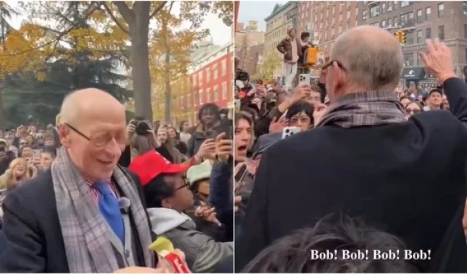 A lonely pensioner accidentally started the smokiest flash mob in New York (4 photos + 1 video)