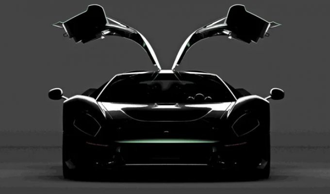 A renowned Italian fashion house is creating its own hypercar with gull-wing doors (2 photos)