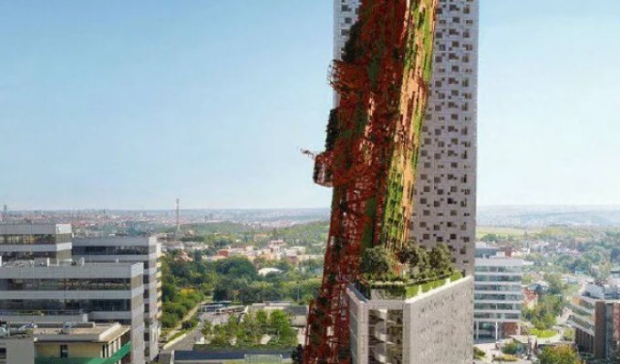 A building shaped like a sunken ship (6 photos)