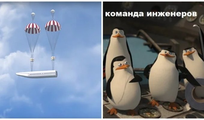 Parachute rescue: new technology for surviving plane crashes (2 photos + 1 video)
