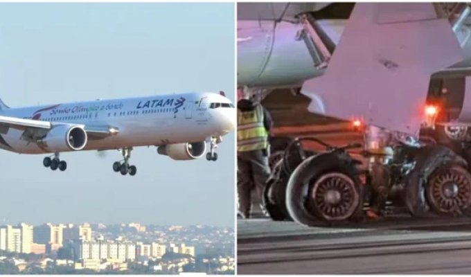 Жорстке приземлення в Атланті: рейс з Ліми залишився без шасі та дверей туалету (3 фото + 2 відео)