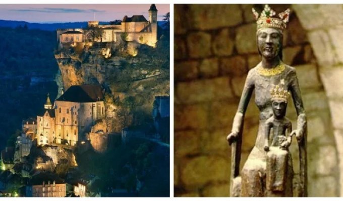 Французская вертикаль: как деревня на скале стала пристанищем для святых и героев (14 фото + 2 видео)