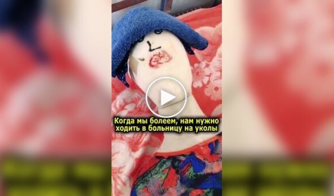 Homemade robot gives injection