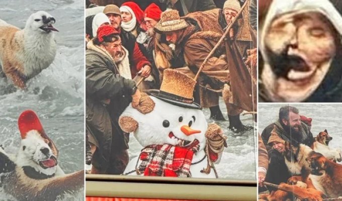 The Nightmare Before Christmas: Londoners Horrified by a Festive Wall Mural (13 photos)