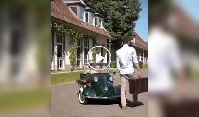 Легендарный микроавтомобиль 1950-х: Messerschmitt KR200 на ходу