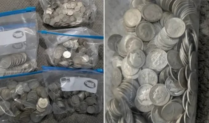 Вигідний ремонт: на жінку зі стелі впав скарб вартістю $10 тисяч (6 фото)