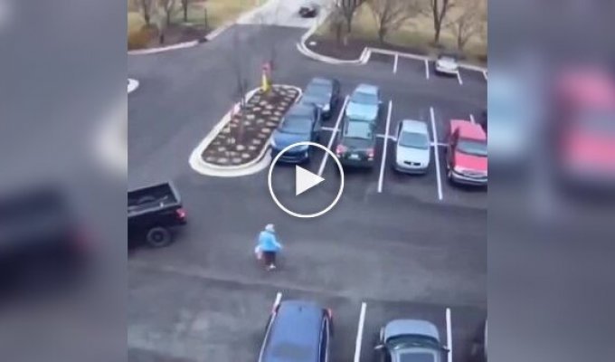 Shopping cart attacks pensioner in parking lot