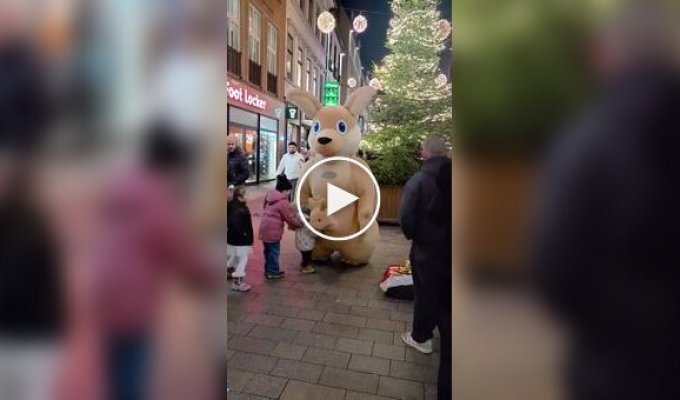 Двусмысленная деталь в костюме кенгуру