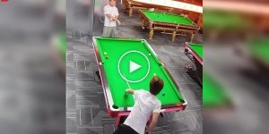 The luckiest billiard player