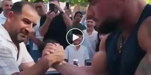 An arm wrestler gave a man the chance to be a hero in his daughter's eyes